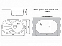 Мойка врезная Vivat 734619 1Ч1К Гэлакси