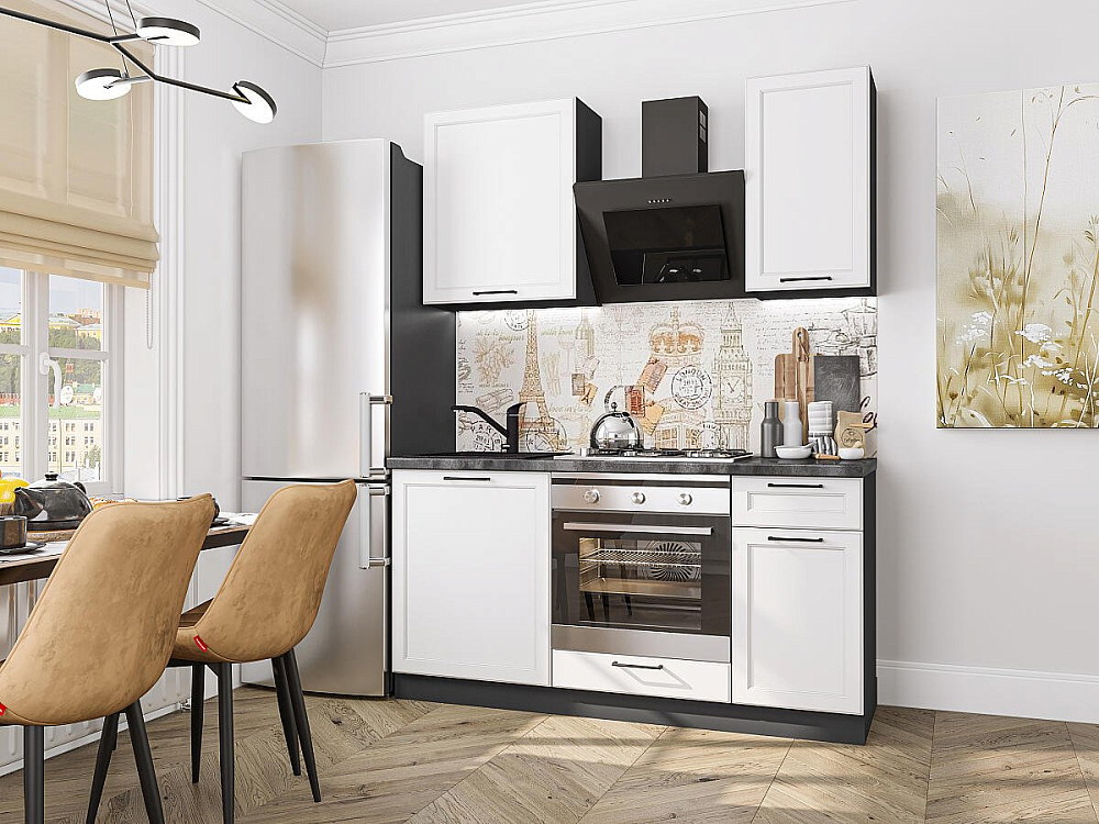 Барселона-06 graphite/Белый