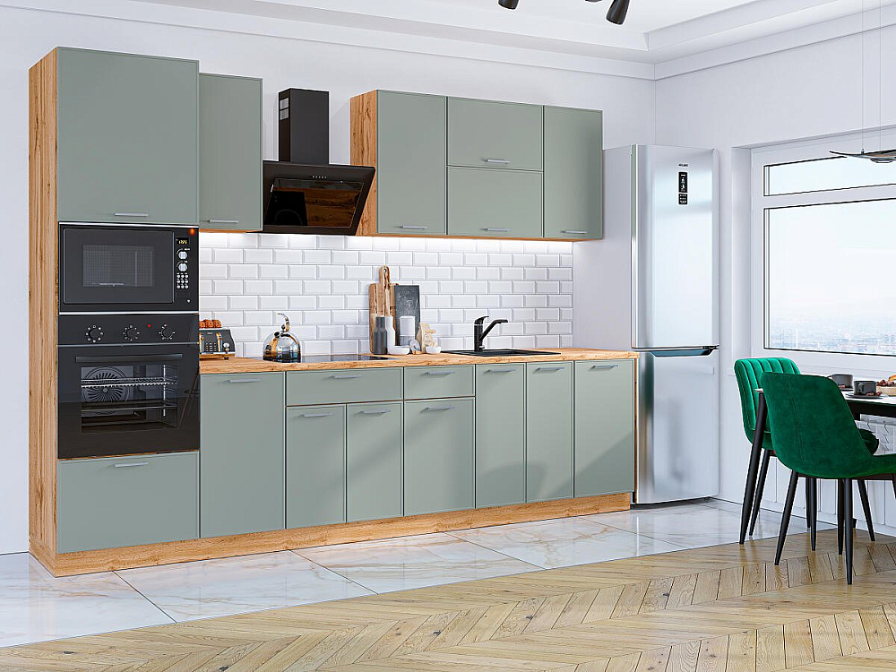 Квадро-01 Дуб Вотан/Аквамарин